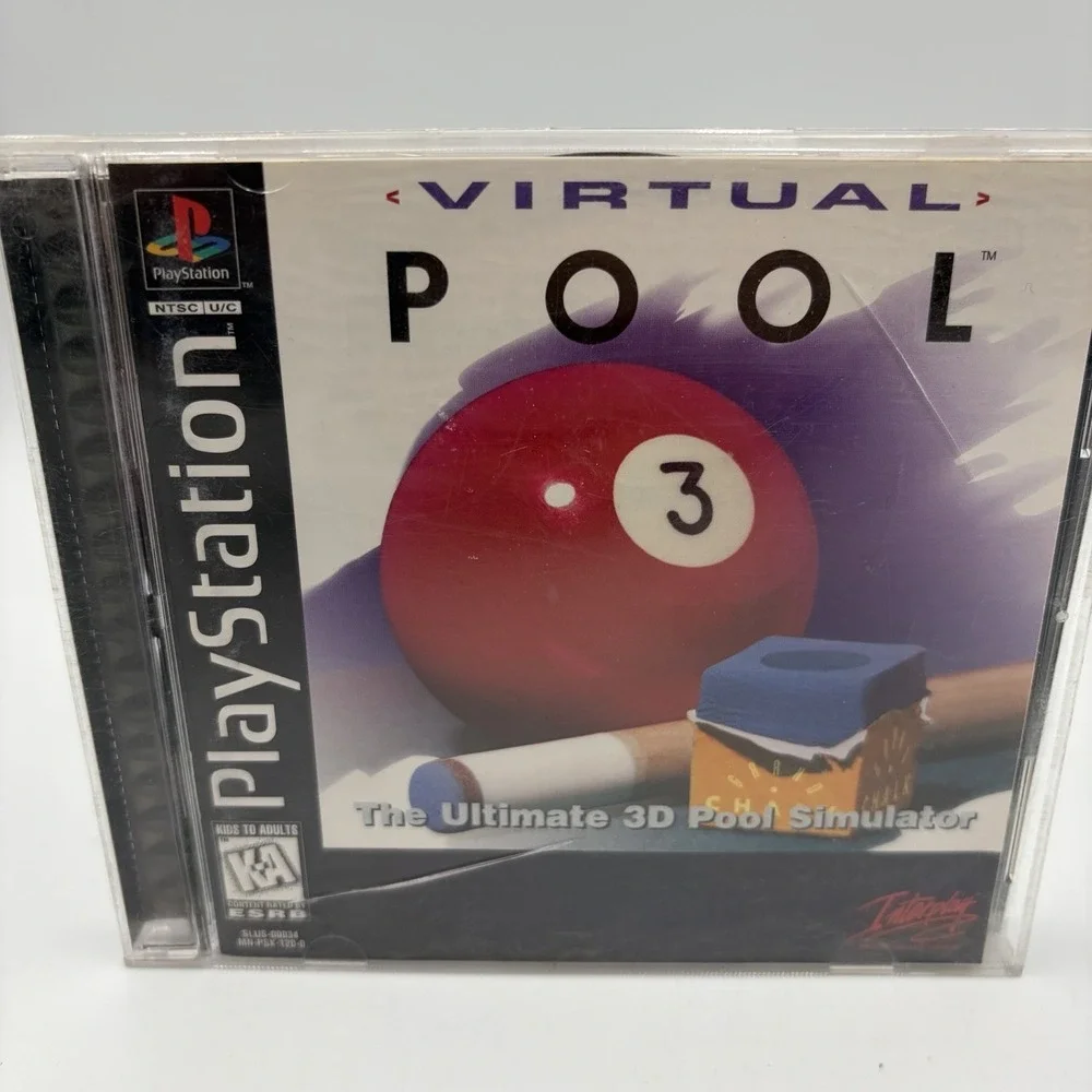 Virtual Pool (Sony PlayStation 1, 1996) - PS1 - Complete